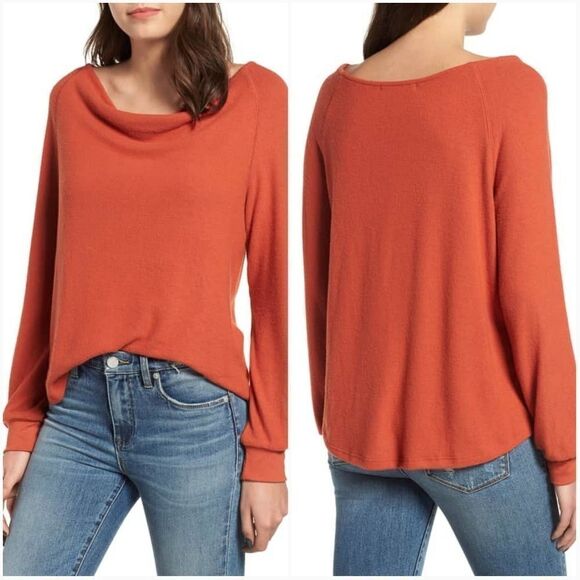 Project Social T Elm Cowl Neck Top Sz S - Picture 1 of 8